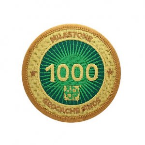 Milestone Badge 1000 Geocache Finds
