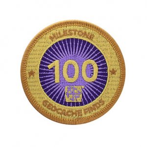 Milestone Badge 100 Geocache Finds