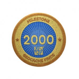 Milestone Badge 2000 Geocache Finds
