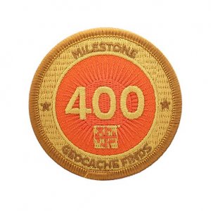 Milestone Badge 400 Geocache Finds
