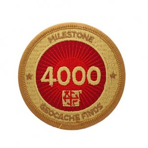 Milestone Badge 4000 Geocache Finds