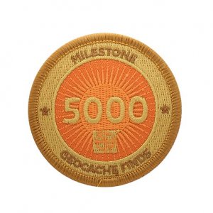 Milestone Badge 5000 Geocache Finds
