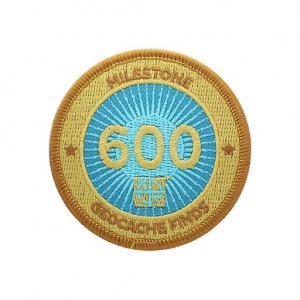 Milestone Badge 600 Geocache Finds