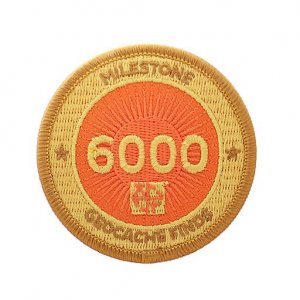 Milestone Badge 6000 Geocache Finds