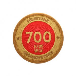 Milestone Badge 700 Geocache Finds