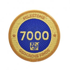 Milestone Badge 7000 Geocache Finds