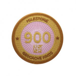 Milestone Badge 900 Geocache Finds