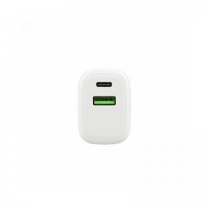 Musthavz - 2-Port PD Charger USB-A + USB-C 20W Wit