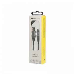 Musthavz - USB-A To Lightning MFi Nylon Cable 1M