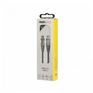 Musthavz - USB-C 2.0 To USB-C Nylon Cable 1M