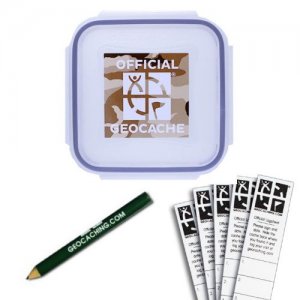 Officiële Geocache Container X-Small Desert Camo