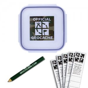 Officiële Geocache Container X-Small Green Camo